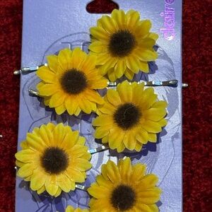 Claire's Vibrant Yellow Sunflower Hair Accessories